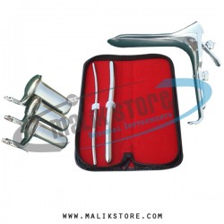 Hegar uterine dilator set 2pieces 5-6, 11-12, grave large, collin 3pcs